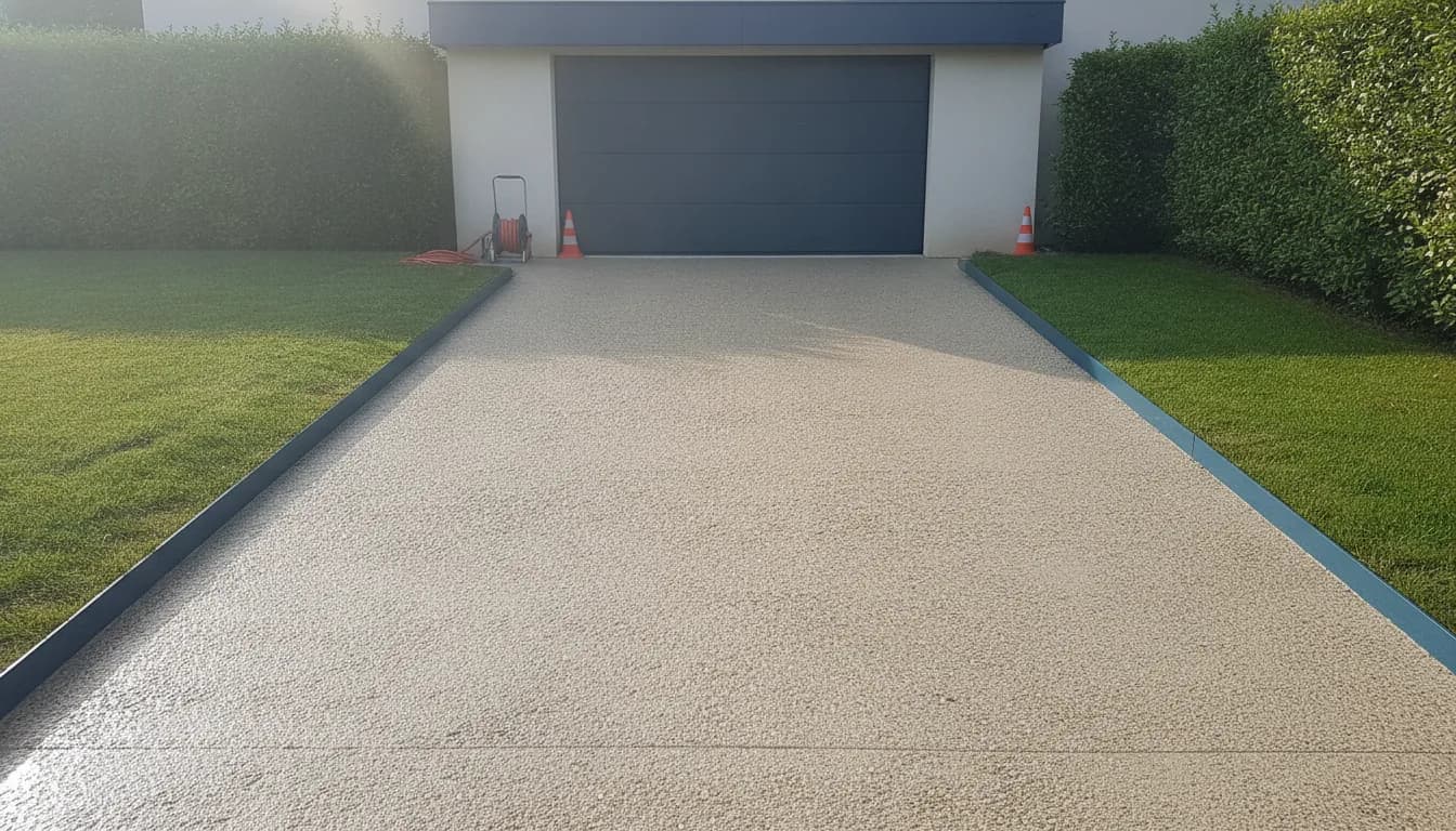 Allée carrossable : béton drainant, désactivé, balayé ou enrobé, prix et épaisseur