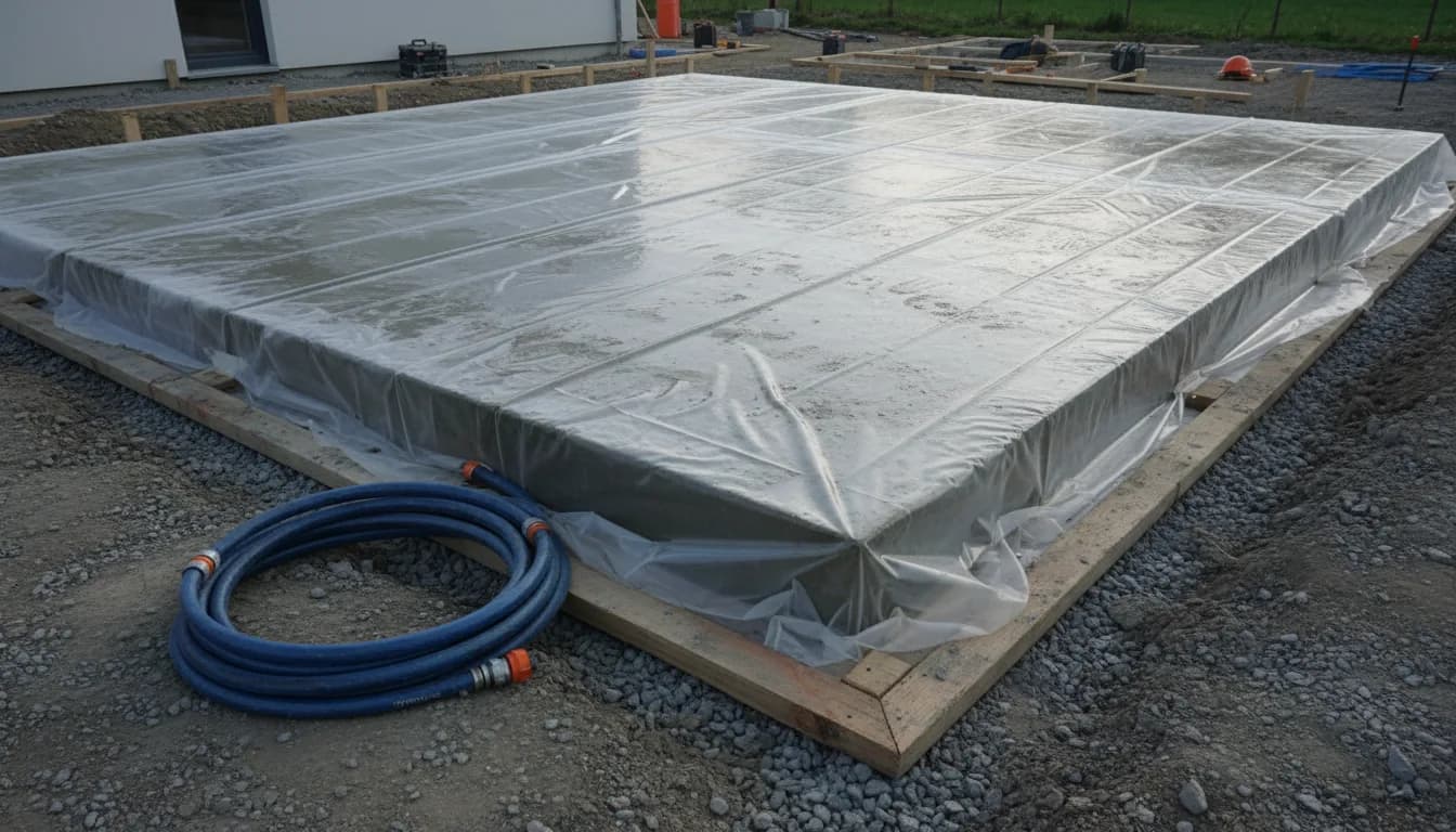 Après le coulage : les 7 premiers jours d'une dalle en béton, jour par jour